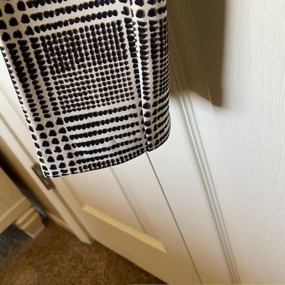 Nic+Zoe Modern Plaid Pants Pull-On Brown‎ & Ivory Straight Leg Women's Small - Picture 6 of 9